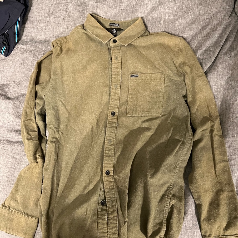 Volcom flannel green